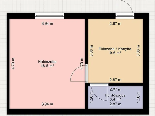 Eladó lakás Budapest XXI. kerület 32 nm