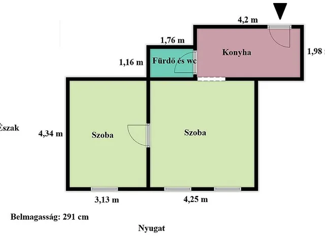 Eladó lakás Budapest IV. kerület, Újpest 42 nm