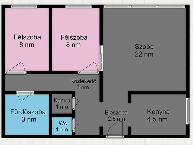 Eladó lakás Budapest IV. kerület, Újpest, Pozsonyi utca 55 nm