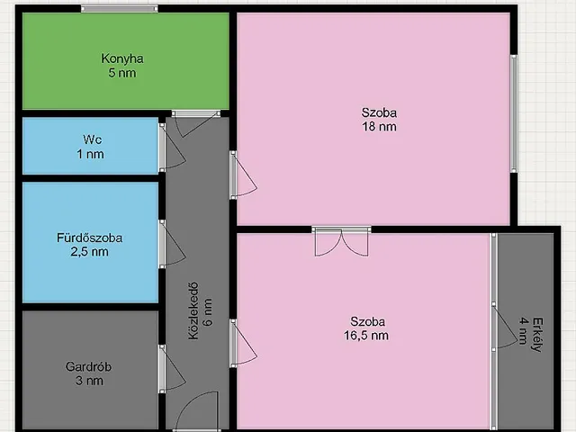 Eladó lakás Budapest IV. kerület, Újpest 55 nm