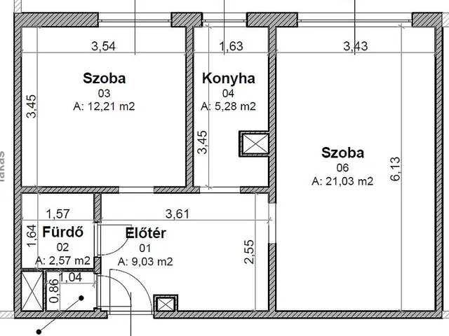 Eladó lakás Budapest III. kerület, Békásmegyer 51 nm