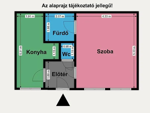 Eladó lakás Budapest VII. kerület 42 nm