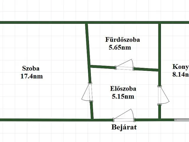 Eladó lakás Vác 37 nm