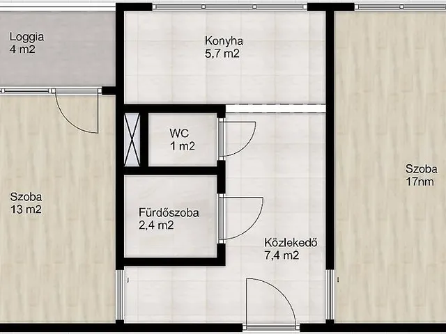 Eladó lakás Budapest III. kerület, Óbuda 48 nm