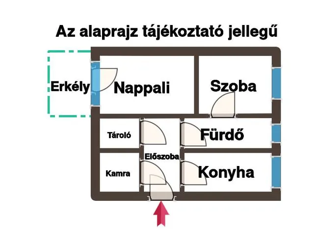 Eladó lakás Budapest IX. kerület, József Attila lakótelep 55 nm