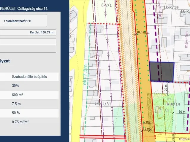 Eladó telek Debrecen 1238 nm