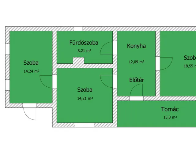 Eladó ház Polgár 67 nm