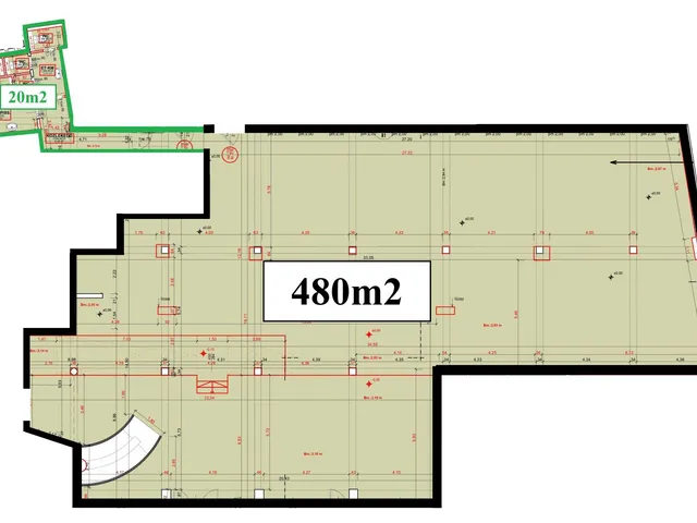 Kiadó kereskedelmi és ipari ingatlan Miskolc 480 nm