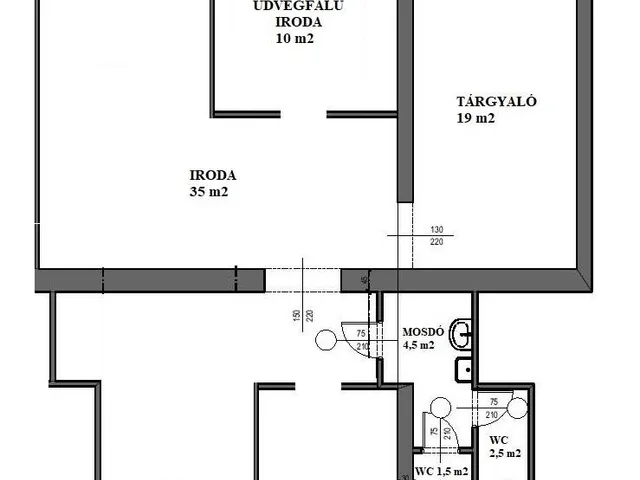 Kiadó kereskedelmi és ipari ingatlan Miskolc 114 nm
