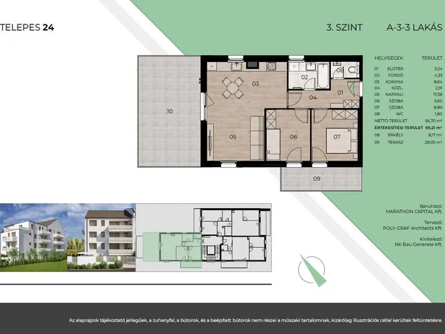 Eladó lakás Budapest XIV. kerület, Alsórákos 59 nm