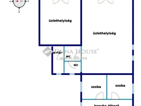 Eladó kereskedelmi és ipari ingatlan Paszab 140 nm