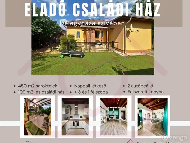 Eladó ház Délegyháza 109 nm