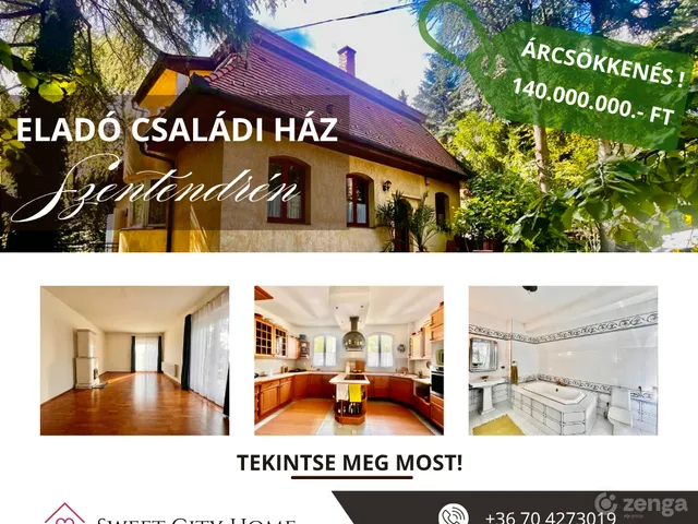 Eladó ház Szentendre 211 nm