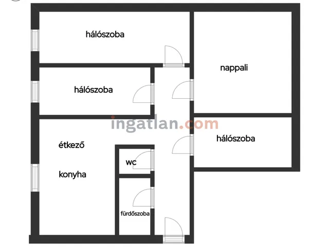 Eladó lakás Nyíregyháza, Érkert, Árpád 79 nm