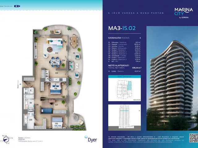 Eladó lakás Budapest XIII. kerület, Vizafogó 108 nm