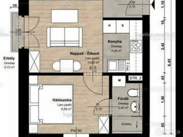 Kiadó lakás Budapest XXIII. kerület, Soroksár-Újtelep 32 nm