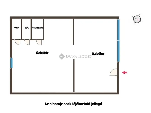 Kiadó kereskedelmi és ipari ingatlan Szigetszentmiklós 67 nm