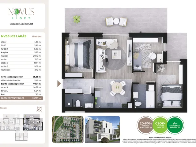 Eladó lakás Budapest XV. kerület 54 nm