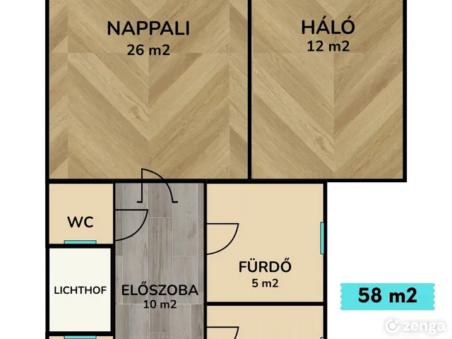 Eladó lakás Budapest VIII. kerület 58 nm