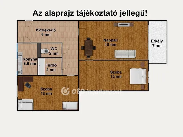 Eladó lakás Budapest VIII. kerület, Füvész kert 64 nm