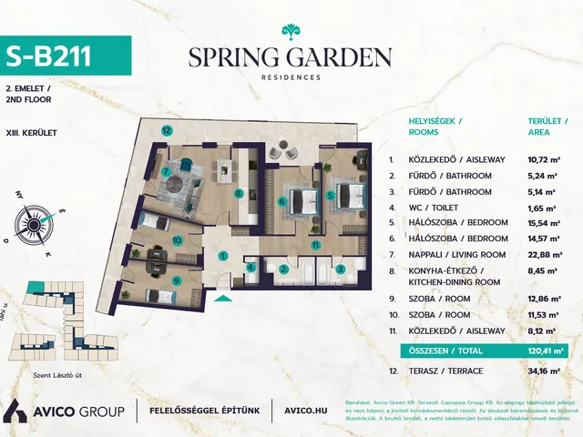 Eladó lakás Budapest XIII. kerület 120 nm