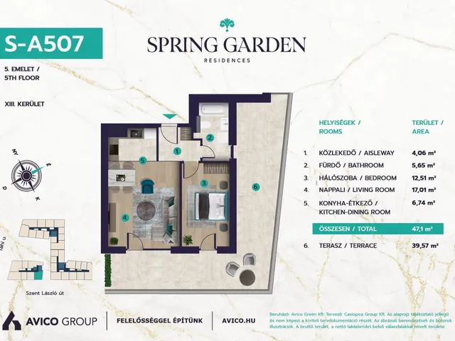 Eladó lakás Budapest XIII. kerület, Angyalföld 47 nm