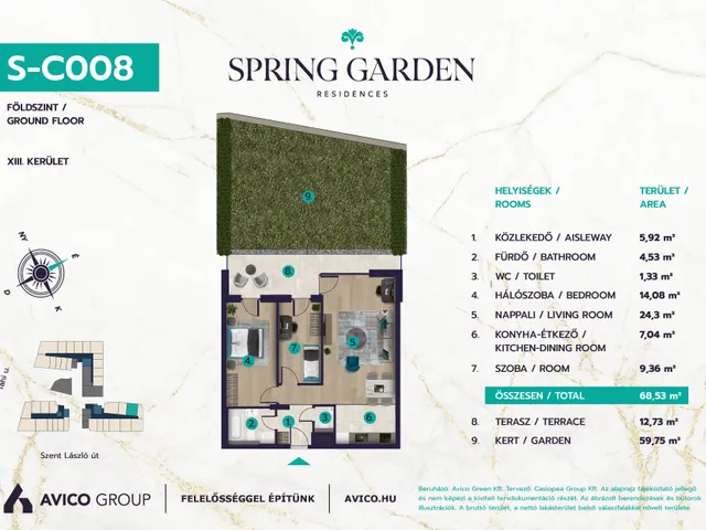 Eladó lakás Budapest XIII. kerület 69 nm