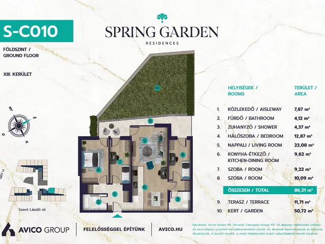 Eladó lakás Budapest XIII. kerület 87 nm