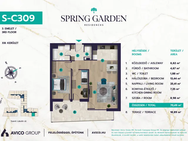 Eladó lakás Budapest XIII. kerület 71 nm