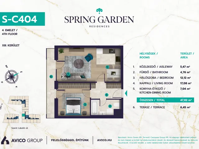 Eladó lakás Budapest XIII. kerület 48 nm