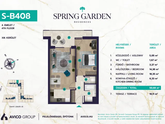 Eladó lakás Budapest XIII. kerület 51 nm