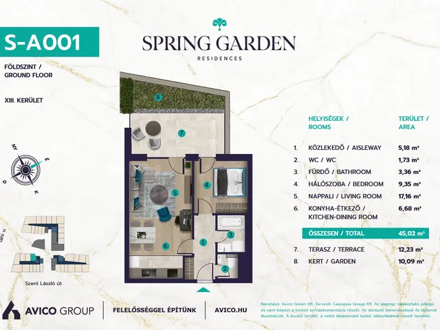 Eladó lakás Budapest XIII. kerület 45 nm