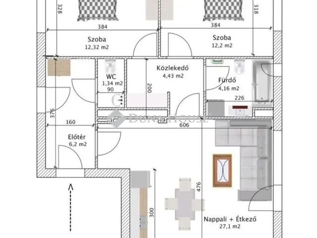Eladó lakás Budapest VIII. kerület 66 nm