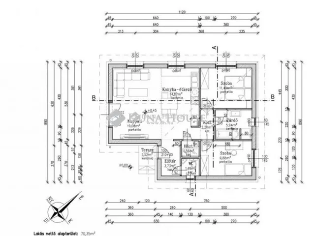 Eladó ház Kecskemét 70 nm