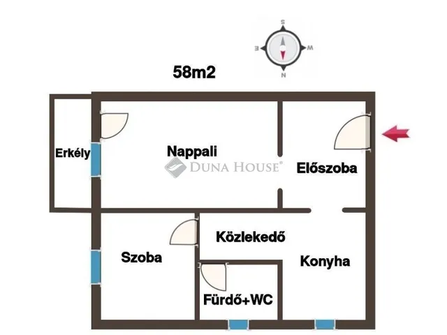 Eladó lakás Kecskemét 58 nm