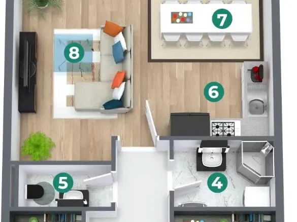 Eladó lakás Balatonszemes 67 nm