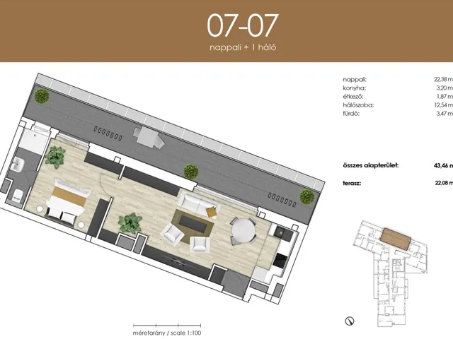 Eladó lakás Budapest XIII. kerület, Angyalföld 43 nm