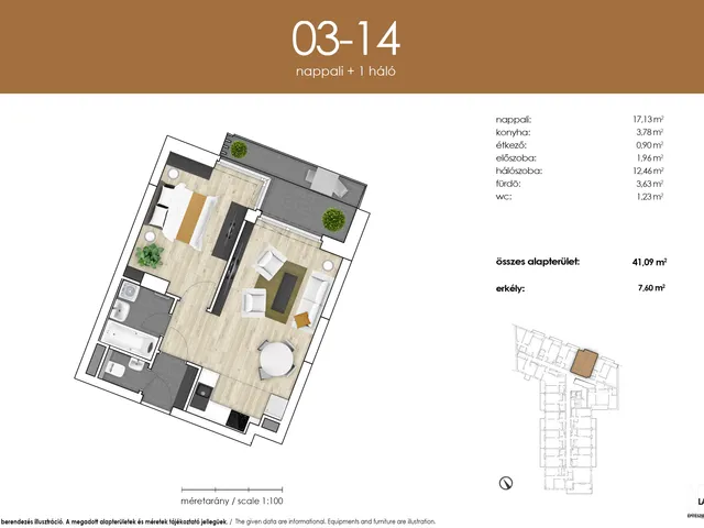 Eladó lakás Budapest XIII. kerület, Angyalföld 41 nm