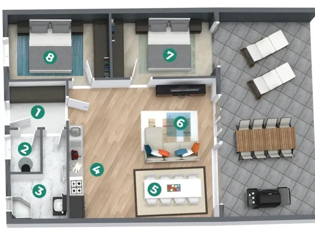 Eladó lakás Balatonszemes 67 nm