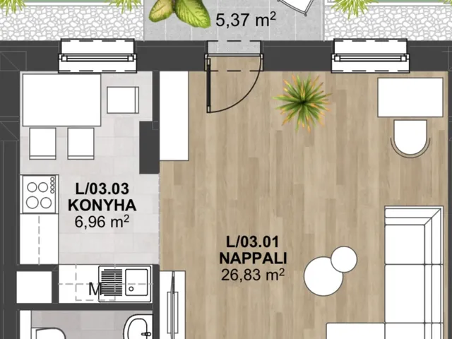 Eladó lakás Miskolc, Belváros 39 nm