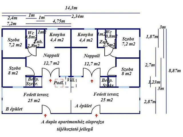 Eladó üdülő és hétvégi ház Tiszakécske 73 nm