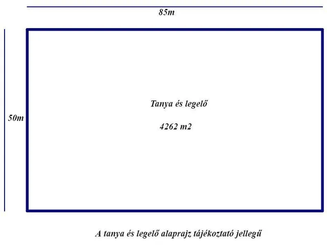 Eladó telek Nagykőrös 4262 nm