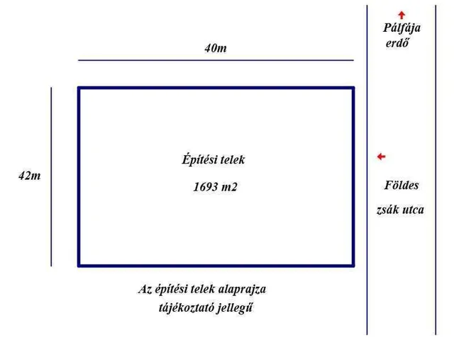 Eladó telek Nagykőrös 1693 nm