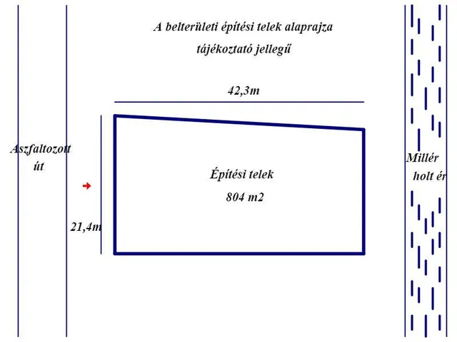 Eladó telek Besenyszög 802 nm