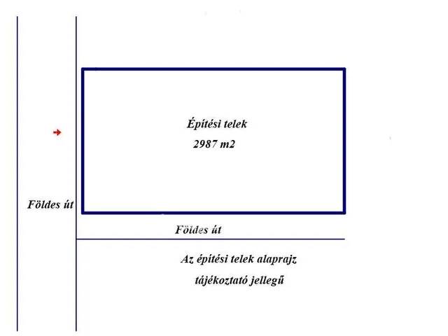 Eladó telek Helvécia 2987 nm