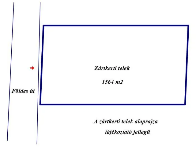 Eladó telek Nagykőrös 1564 nm