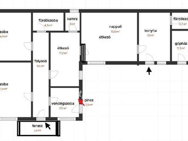 Eladó ház Törtel 120 nm