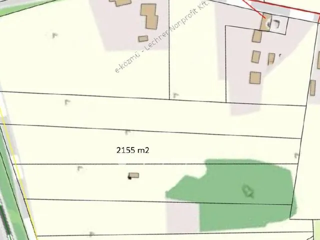 Eladó telek Nagykőrös 2155 nm