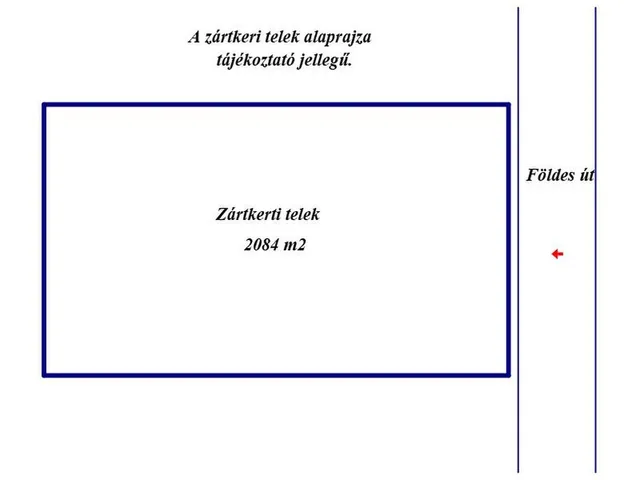 Eladó telek Nagykőrös 2084 nm