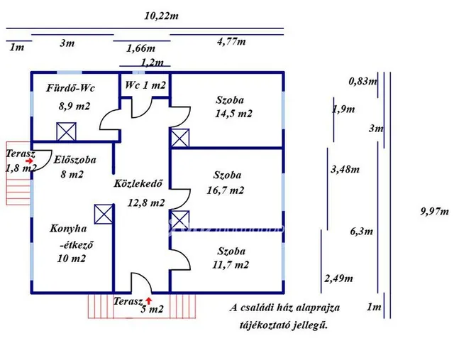 Eladó ház Tiszasüly 84 nm